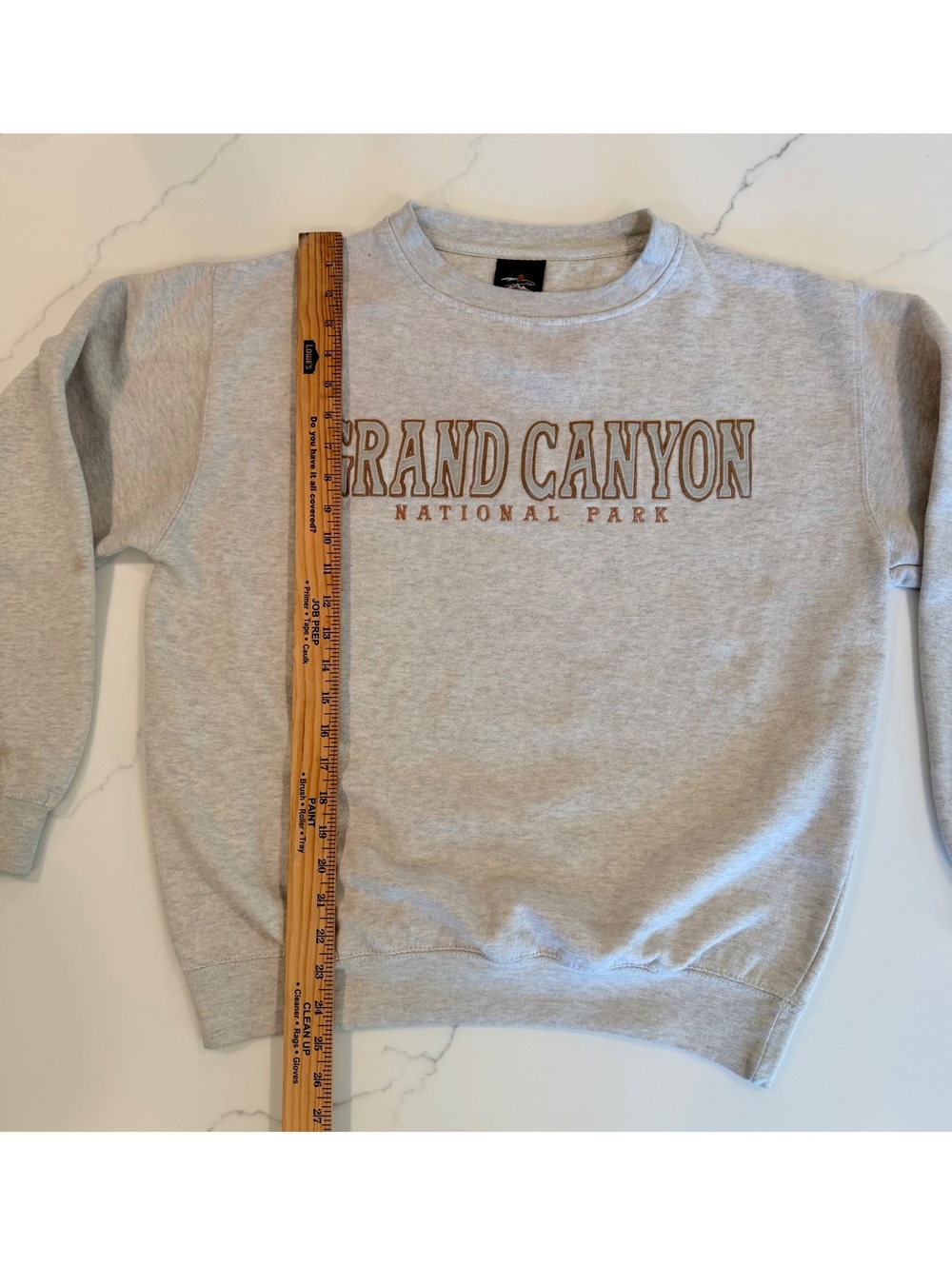 Prairie Mountain Grand Canyon National Park Embroidered Crewneck Sweatshirt Med - Picture 5 of 7